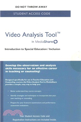 Introduction to Special Education/Inclusion in Mediashare ― Video Analysis Tool