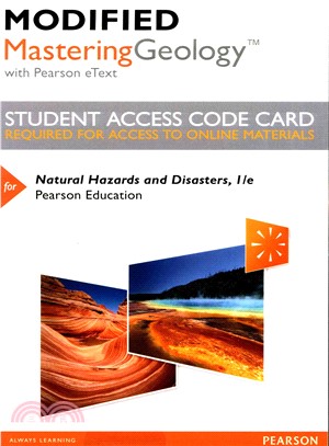 Natural Hazards and Disasters Modified MasteringGeology Access Code ─ With Pearson Etext