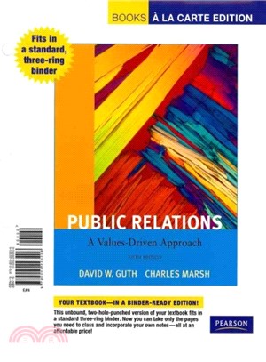 Public Relations ― A Values-Driven Approach: Books a La Carte Edition