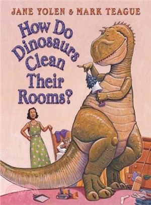 How do dinosaurs clean their rooms? /