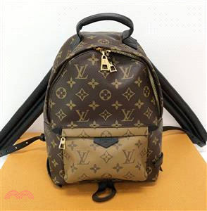 【Louis Vuitton 路易威登】 M43116 Palm Springs系列PM牛皮鑲飾雙色拉鍊後背包