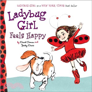 Ladybug girl feels happy /