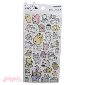 【KAMIO 】汪汪描圖紙金箔貼紙-鬥牛犬