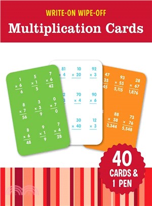 Write-On Wipe-Off Multiplication Ca