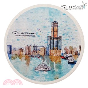榴小妞觀光景點珪藻土杯墊-高雄14(85大樓)