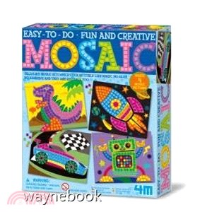 【4M】Mosai(Dinosaur,Rocket,Racer&Robot) 馬賽克藝術組(男孩版 )