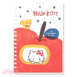三麗鷗精裝筆記50K-Hello Kitty蘋果
