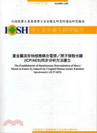 重金屬混存物感應耦合電漿/原子發散光譜(ICP/AES)