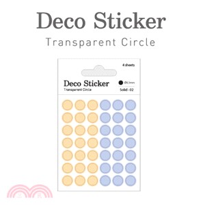 Dailylike Deco Sticker透明彩虹裝飾貼紙_(橘/粉紫)