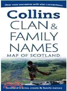 Collins Clan & Family Names Map of Scotland