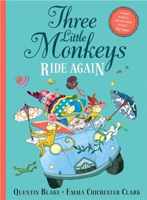 Three little monkeys ride ag...