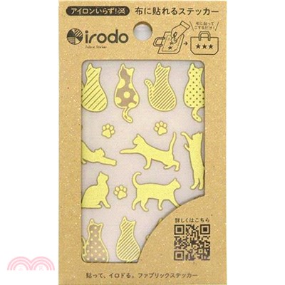【irodo】免熨燙纖維專用手製轉印貼-貓金