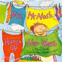 Mrs.McNosh hangs up her wash...