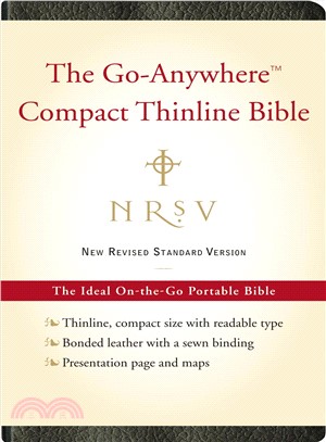 Holy Bible ─ NRSV Go-Anywhere Compact Thinline Bible, Black Bonded Leather