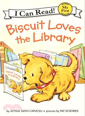Biscuit loves the library /