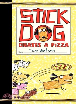 Stick Dog chases a pizza /