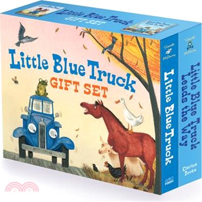 Little Blue Truck 2-Book Gift Set: Little Blue Truck Board Book, Little Blue Truck Leads the Way Board Book