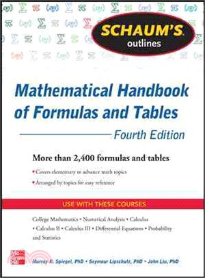 Schaum's Outline of Mathematical Handbook of Formulas and Tables