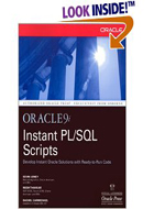 ORACLE9I INSTANT PL/SQL SCRIPTS