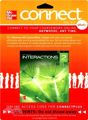 Interactions Level 2 Listening/Speaking Student Registration Code for Connect Esl (Stand Alone)