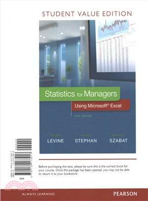 Statistics for Managers Using Microsoft Excel ― Student Value Edition