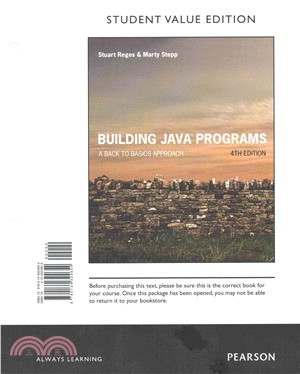 Building Java Programs ─ A Back to Basics Approach