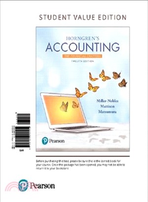 Horngren's Accounting ─ The Financial Chapters