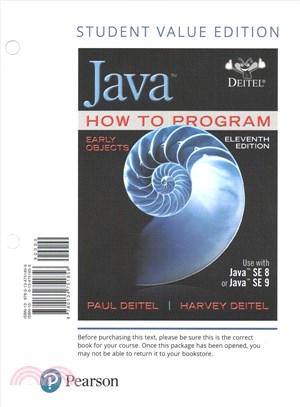 Java How to Program, Early Objects ─ Includes Pearson eText