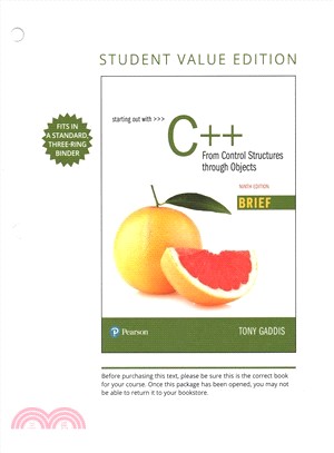 Starting Out With C++ and Mylab Programming + Pearson Etext Access Card ― From Control Structures Through Objects Brief Version, Student Value Edition