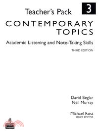 Contemporary Topics 3 ─ Academic Listening and Note-Taking Skills