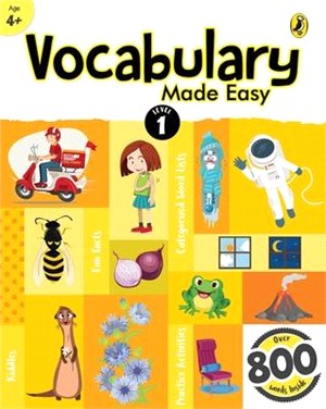 Vocabulary Made Easy Level 1: Fun, Interactive English Vocab Builder, Activity & Practice Book with Pictures for Kids 4+, Collection of 800+ Everyday