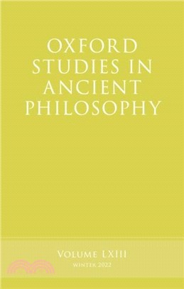Oxford Studies in Ancient Philosophy, Volume 63