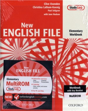 New English File: Elementary: Workbook with key and MultiROM Pack：Six-level general English course for adults