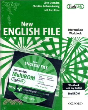 New English File: Intermediate: Workbook with key and MultiROM Pack：Six-level general English course for adults
