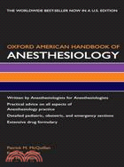 Oxford American Handbook of Anesthesiology