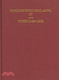 English Episcopal Acta ― York, 1189-1212