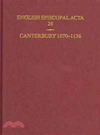 English Episcopal Acta ― Canterbury 1070-1136