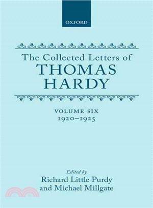 The Collected Letters of Thomas Hardy — 1920-1925