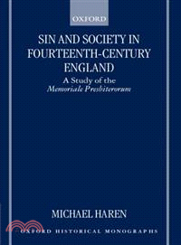 Sin and Society in Fourteenth-Century England—A Study of the Memoriale Presbiterorum