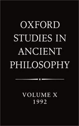 Oxford Studies in Ancient Philosophy ― 1992