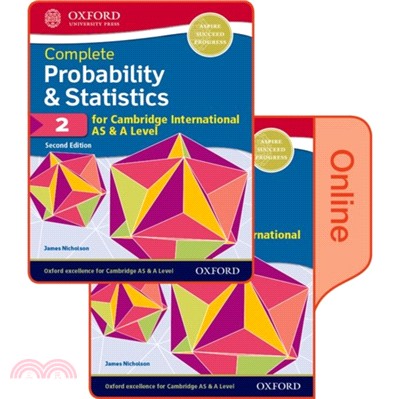 Probability & Statistics 2 for Cambridge International AS & A Level：Print & Online Student Book Pack