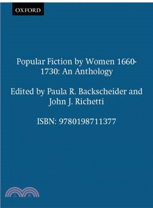 Popular Fiction by Women 1660-1730 ─ An Anthology