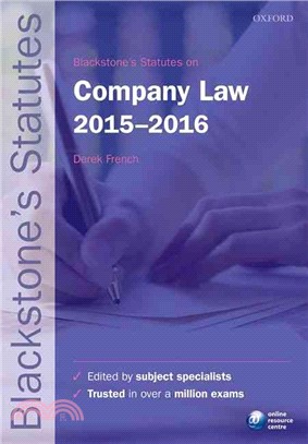 Blackstone's Statutes on Company Law 2015-2016