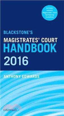 Blackstone's Magistrates' Court Handbook 2016