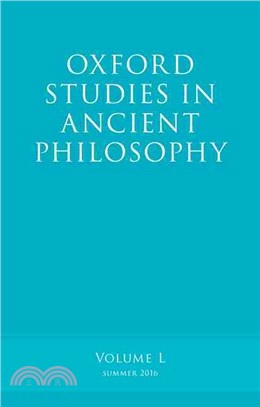 Oxford Studies in Ancient Philosophy ─ Summer 2016