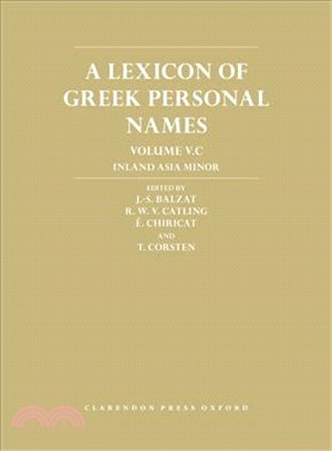 A Lexicon of Greek Personal Names ― C: Inland Asia Minor
