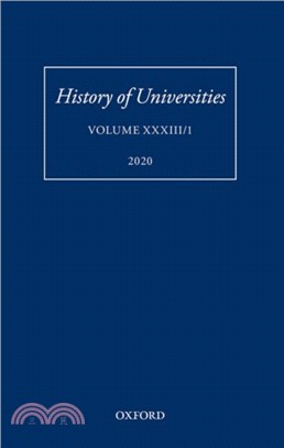 History of Universities：Volume XXXIII/1