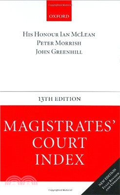 Magistrates' Court Index (13th edition)