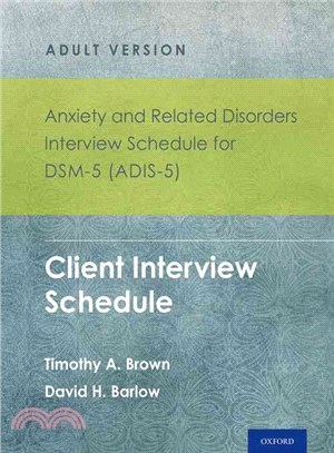 Anxiety and Related Disorders Interview Schedule for DSM-5 ─ Adis-5 Adult Version 5-copy Set