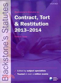 Blackstone's Statutes on Contract, Tort and Restitution